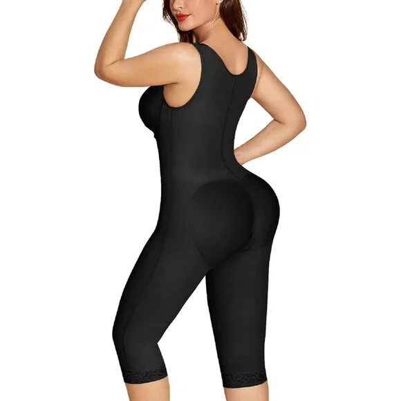 Women's Shapewear Tummy Control Body Shaper Black Surgery Garment Girdles - Picture 2 of 6